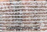 CCU1800 15 inches 4mm faceted cube white crystal beads