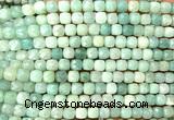 CCU1881 15 inches 4mm faceted cube amazonite beads wholesale