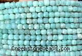 CCU1882 15 inches 4mm faceted cube amazonite gemstone beads