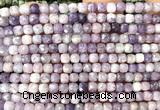 CCU1901 15 inches 4mm faceted cube lilac jasper beads
