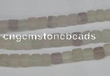 CCU22 15.5 inches 5*5mm cube rainbow fluorite beads wholesale