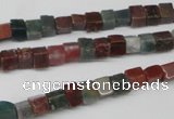 CCU26 15.5 inches 5*5mm cube Indian agate beads wholesale