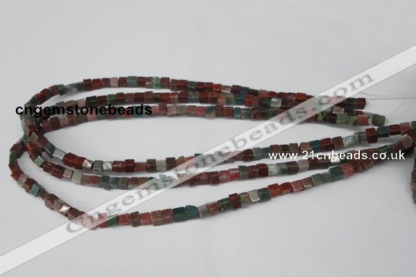 CCU26 15.5 inches 5*5mm cube Indian agate beads wholesale