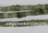 CCU28 15.5 inches 5*5mm cube Canadian jade beads wholesale