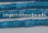 CCU303 15.5 inches 4*4mm cube imitation turquoise beads wholesale