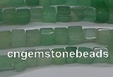 CCU307 15.5 inches 4*4mm cube green aventurine beads wholesale