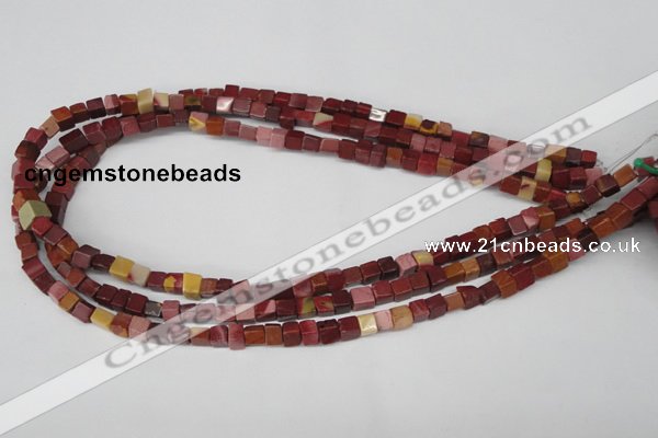 CCU35 15.5 inches 5*5mm cube mookaite beads wholesale