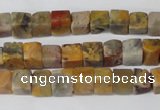 CCU42 15.5 inches 6*6mm cube agate gemstone beads wholesale