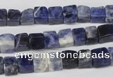 CCU43 15.5 inches 6*6mm cube sodalite gemstone beads wholesale