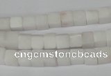 CCU45 15.5 inches 6*6mm cube white stone beads wholesale