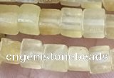 CCU450 15.5 inches 4*4mm cube yellow aventurine beads wholesale