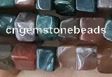 CCU459 15.5 inches 4*4mm cube Indian agate beads wholesale