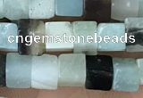 CCU460 15.5 inches 4*4mm cube amazonite beads wholesale