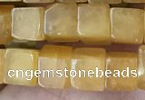 CCU481 15.5 inches 6*6mm cube yellow aventurine beads wholesale