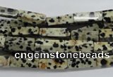 CCU511 15.5 inches 4*13mm cuboid dalmatian jasper beads wholesale
