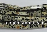 CCU511 15.5 inches 4*13mm cuboid dalmatian jasper beads wholesale