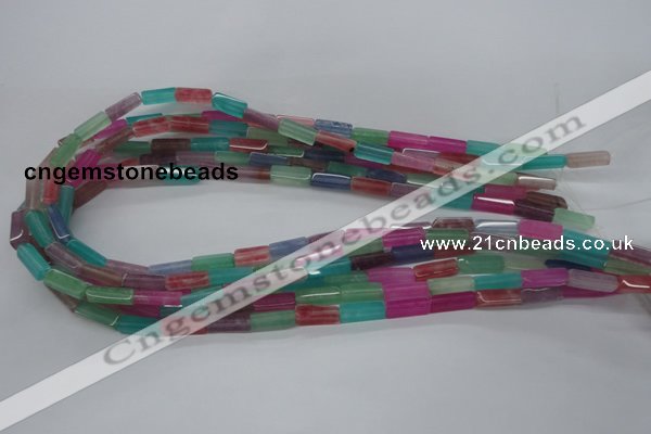 CCU515 15.5 inches 4*13mm cuboid mixed quartz beads wholesale