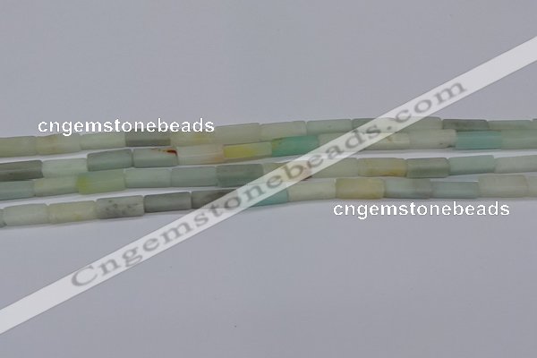 CCU715 15.5 inches 4*13mm cuboid amazonite beads wholesale