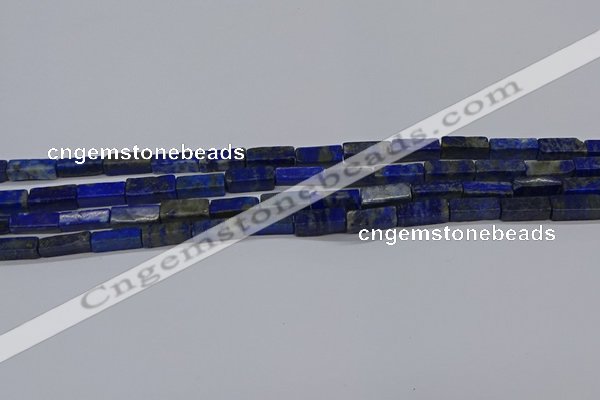 CCU721 15.5 inches 4*13mm cuboid lapis lazuli beads wholesale