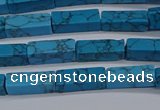 CCU725 15.5 inches 4*13mm cuboid imitation turquoise beads wholesale