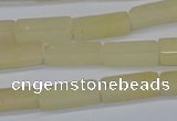 CCU730 15.5 inches 4*13mm cuboid yellow jade beads wholesale