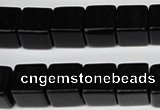 CCU82 15.5 inches 12*12mm cube black agate beads wholesale