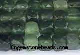 CCU863 15 inches 6mm faceted cube jade beads