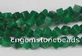 CCU92 15.5 inches 4*4mm cube dyed white jade beads wholesale