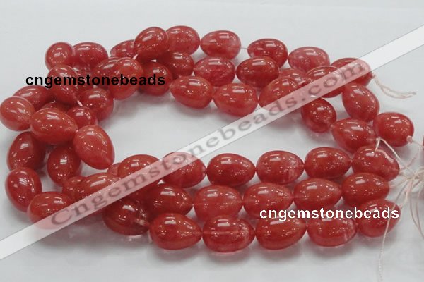 CCY02 15.5 inches 15*20mm teardrop cherry quartz beads wholesale