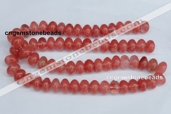 CCY151 15.5 inches 13*18mm rondelle cherry quartz beads wholesale