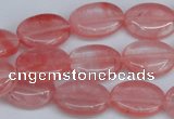 CCY157 15.5 inches 13*18mm oval cherry quartz beads wholesale