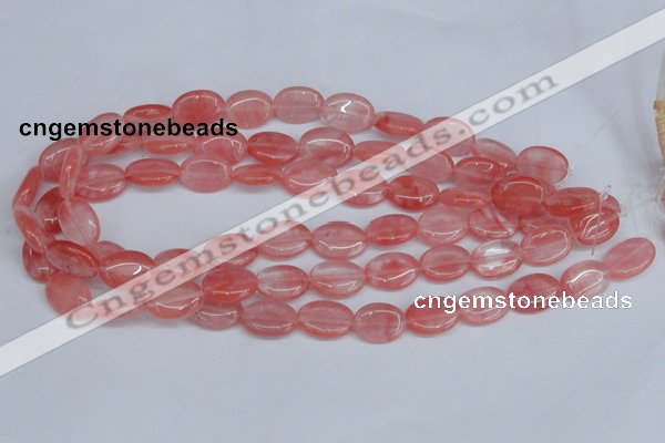 CCY157 15.5 inches 13*18mm oval cherry quartz beads wholesale