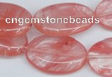 CCY159 15.5 inches 20*30mm oval cherry quartz beads wholesale