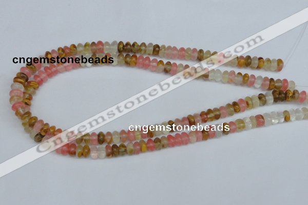 CCY201 15.5 inches 5*8mm rondelle volcano cherry quartz beads