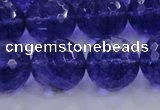 CCY608 15.5 inches 20mm faceted round blue cherry quartz beads