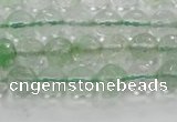 CCY611 15.5 inches 6mm faceted round green cherry quartz beads