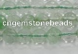 CCY612 15.5 inches 8mm faceted round green cherry quartz beads