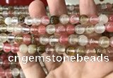 CCY632 15.5 inches 8mm round volcano cherry quartz beads wholesale