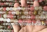 CCY633 15.5 inches 10mm round volcano cherry quartz beads wholesale