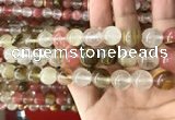 CCY634 15.5 inches 12mm round volcano cherry quartz beads wholesale