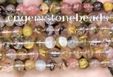 CCY643 15.5 inches 10mm round volcano cherry quartz beads