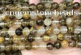 CCY648 15.5 inches 10mm round volcano cherry quartz beads