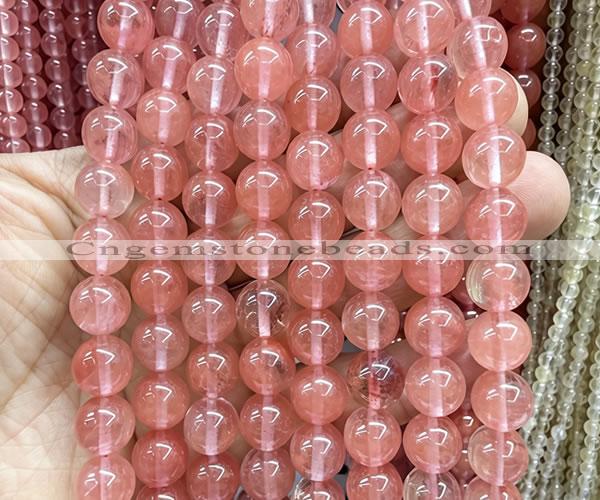 CCY683 15 inches 10mm round cherry quartz beads wholesale