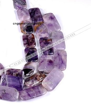 CDA04 Rectangle dogtooth amethyst quartz beads Wholesale