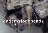 CDA07 15.5 inches 22*30mm rectangle dogtooth amethyst quartz beads