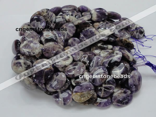 CDA10 15.5 inches 22*30mm oval dogtooth amethyst quartz beads