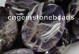 CDA11 15.5 inches 30*40mm oval dogtooth amethyst quartz beads