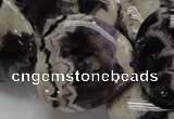 CDA15 15.5 inches 30*30mm triangle dogtooth amethyst quartz beads