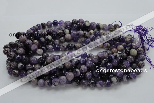 CDA18 15.5 inches 10mm round dogtooth amethyst quartz beads