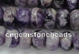 CDA19 15.5 inches 10*14mm rondelle dogtooth amethyst quartz beads